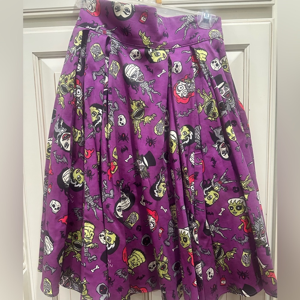 Pinup Couture Laura Byrnes Monster Mayhem Full Skirt